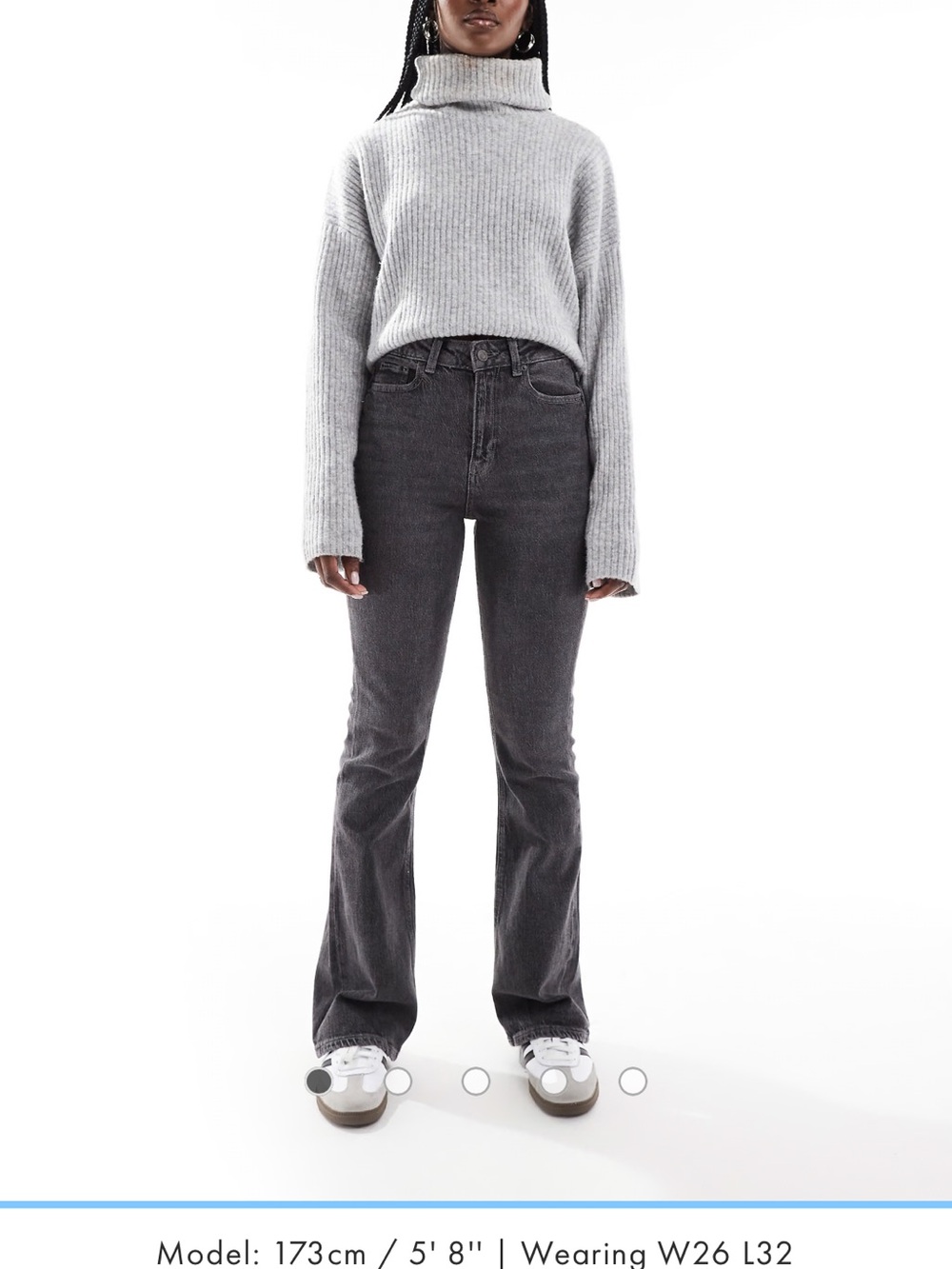 JJXX bootcut washed grey high waist demin jeans